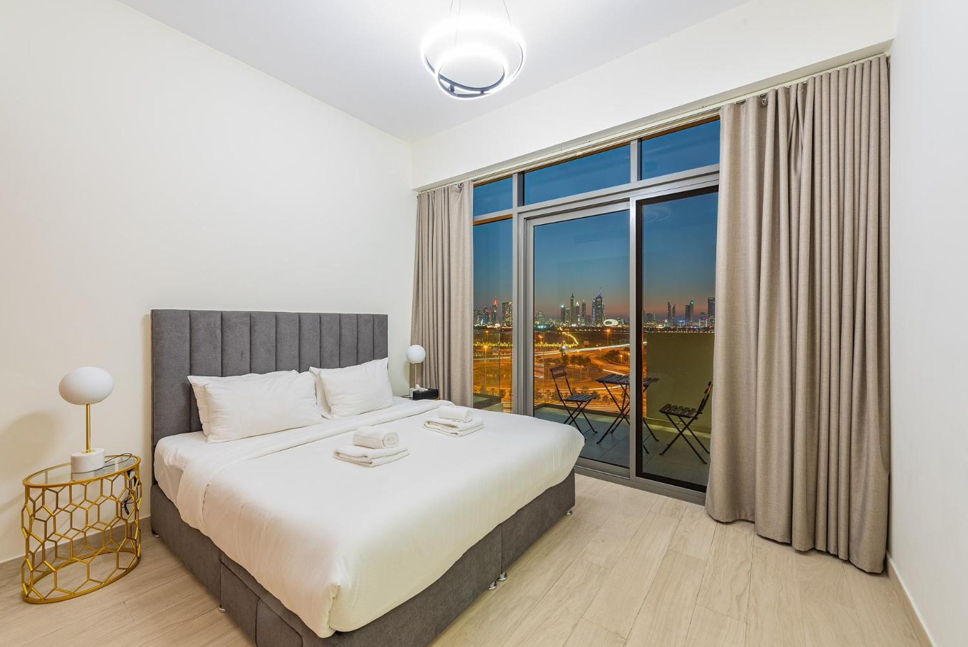 Cozy & Convenient 1Br Haven In Al Jaddaf Lägenhet Dubai Exteriör bild