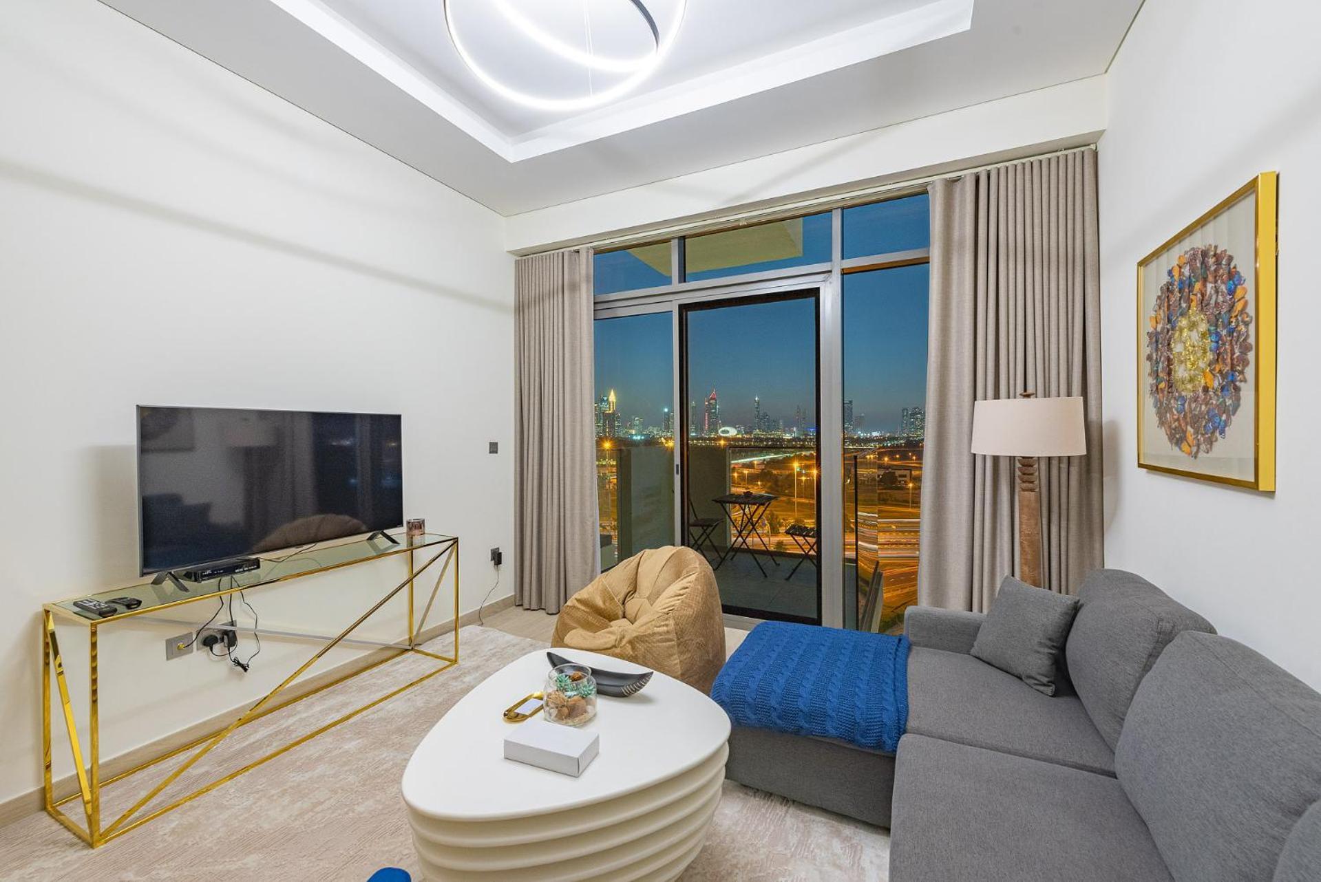 Cozy & Convenient 1Br Haven In Al Jaddaf Lägenhet Dubai Exteriör bild