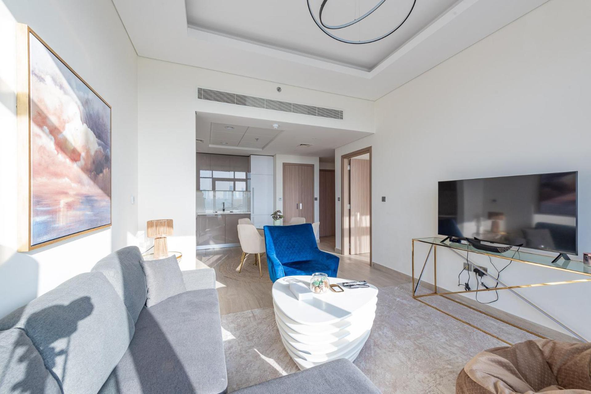 Cozy & Convenient 1Br Haven In Al Jaddaf Lägenhet Dubai Exteriör bild