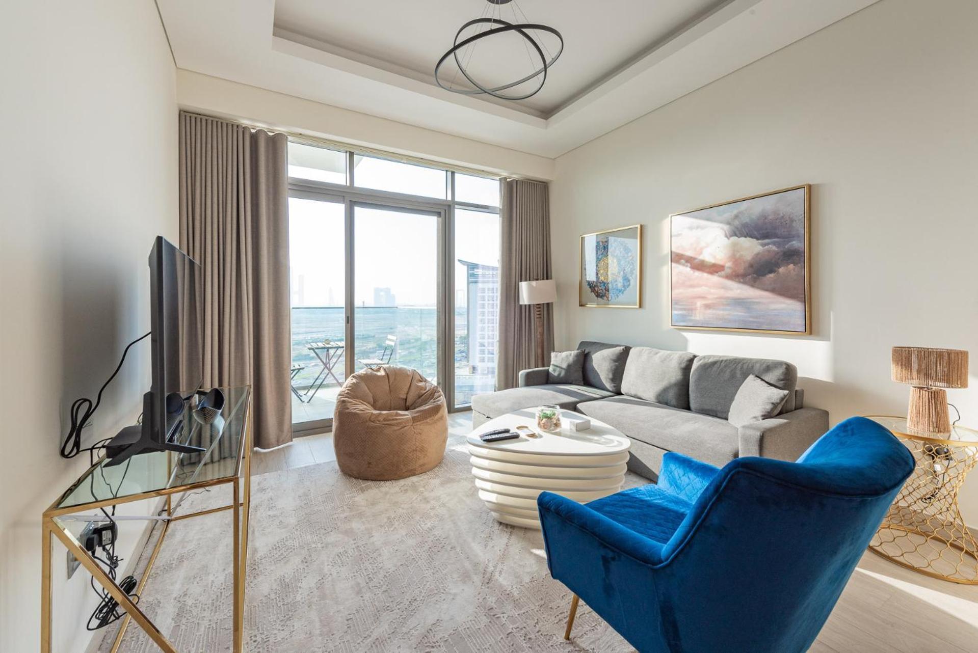 Cozy & Convenient 1Br Haven In Al Jaddaf Lägenhet Dubai Exteriör bild