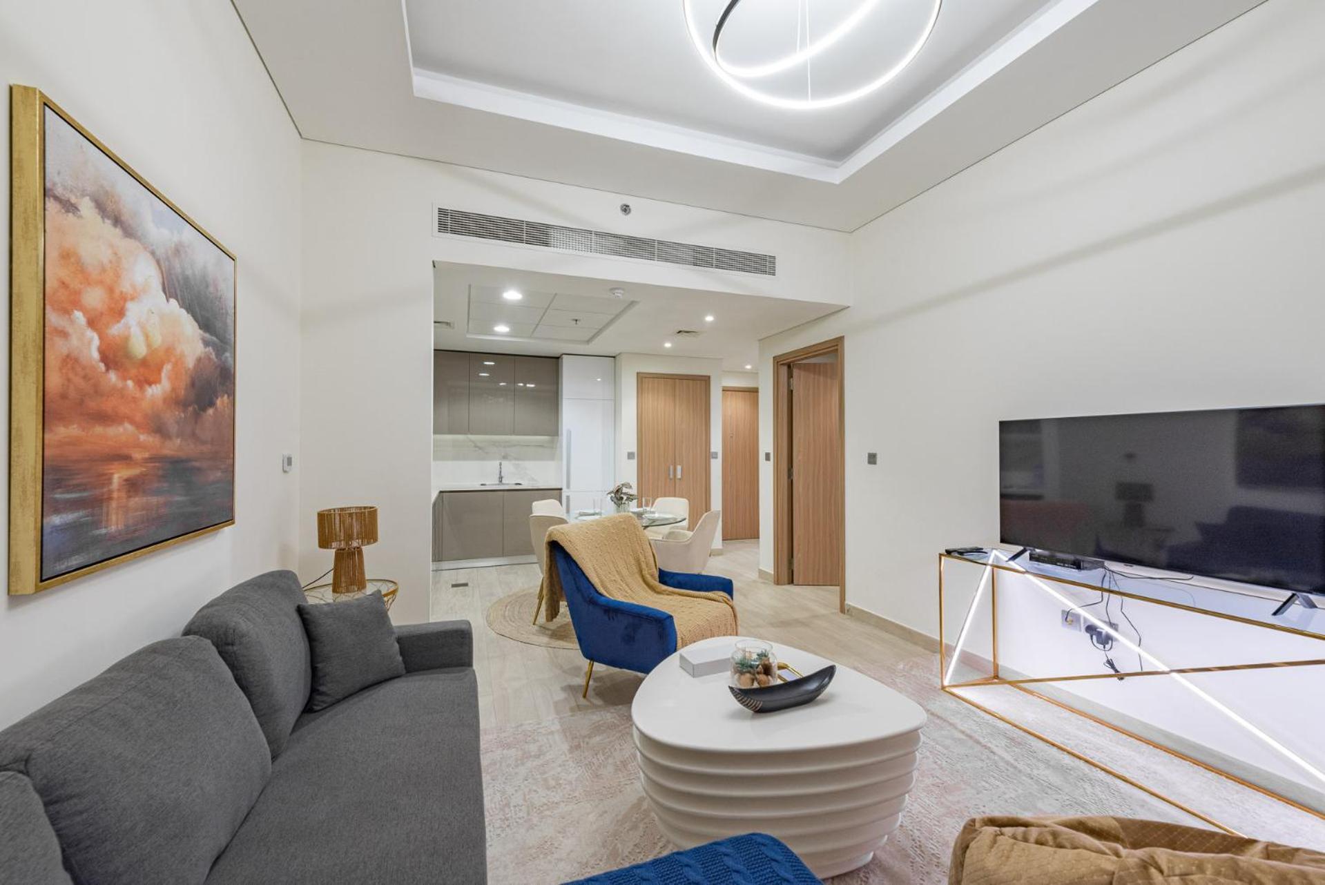 Cozy & Convenient 1Br Haven In Al Jaddaf Lägenhet Dubai Exteriör bild